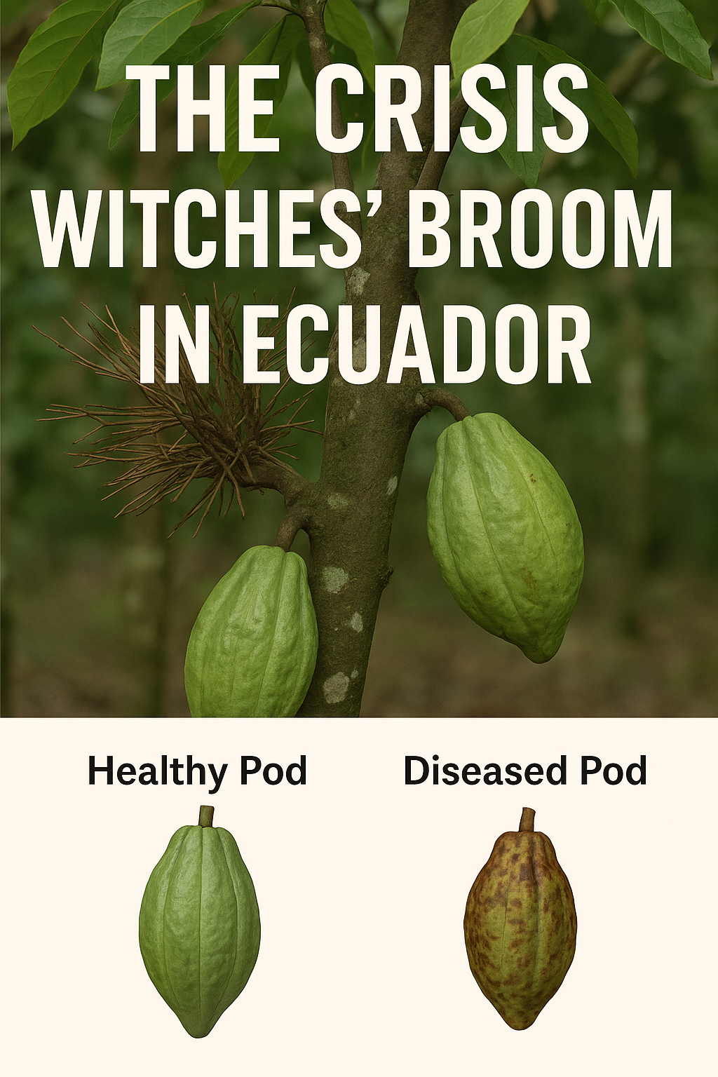 witches broom verse healthy pod